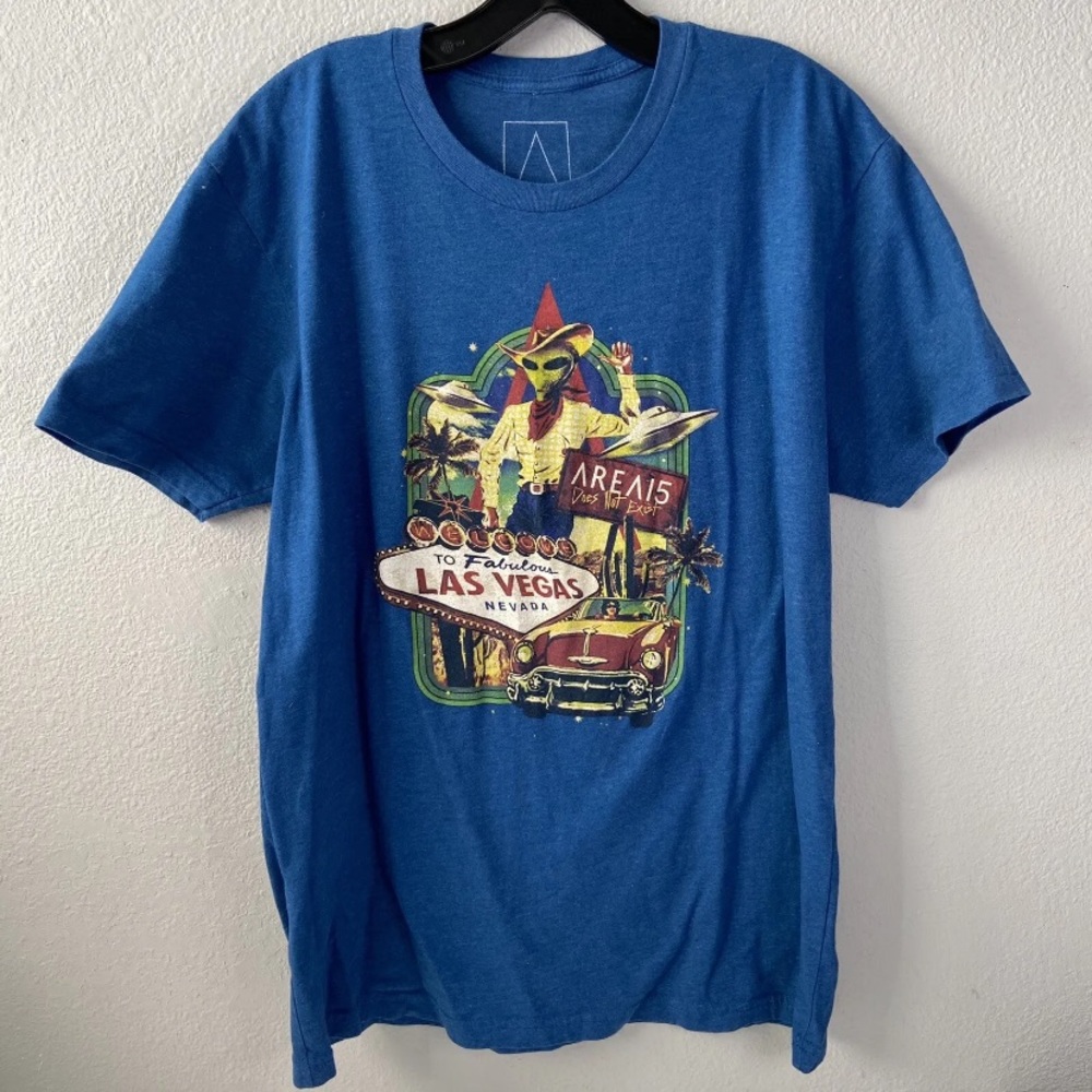 Area 15 | Short Sleeve Blue Shirt Size L